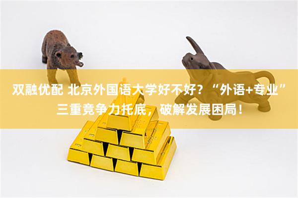 双融优配 北京外国语大学好不好？“外语+专业”三重竞争力托底，破解发展困局！