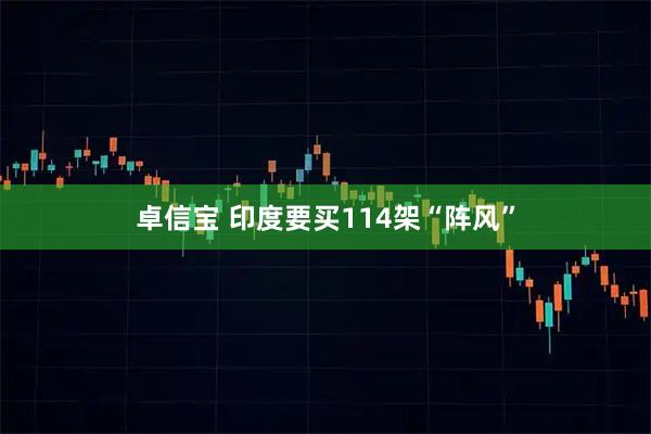 卓信宝 印度要买114架“阵风”